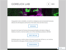 Tablet Screenshot of gorelicklab.org